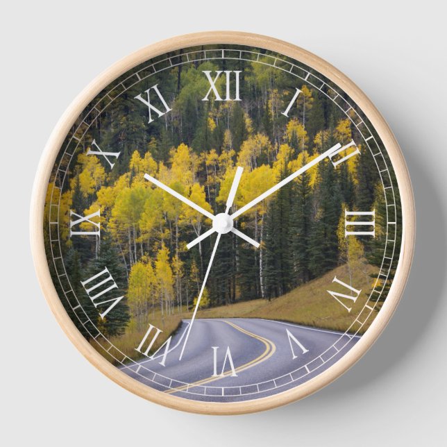 Aspen trees in northern Arizona Clock (Front)