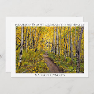 Aspen Trees in the Forest Birthday