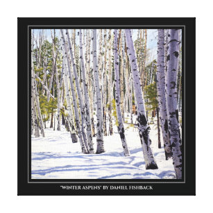 Aspen Trees in the Forest Canvas Print
