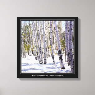 Aspen Trees in the Forest Canvas Print