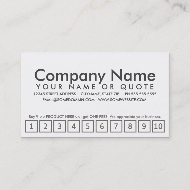 aspen trees loyalty program card (Front)