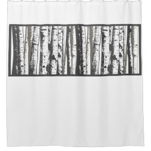 aspen trees shower curtain