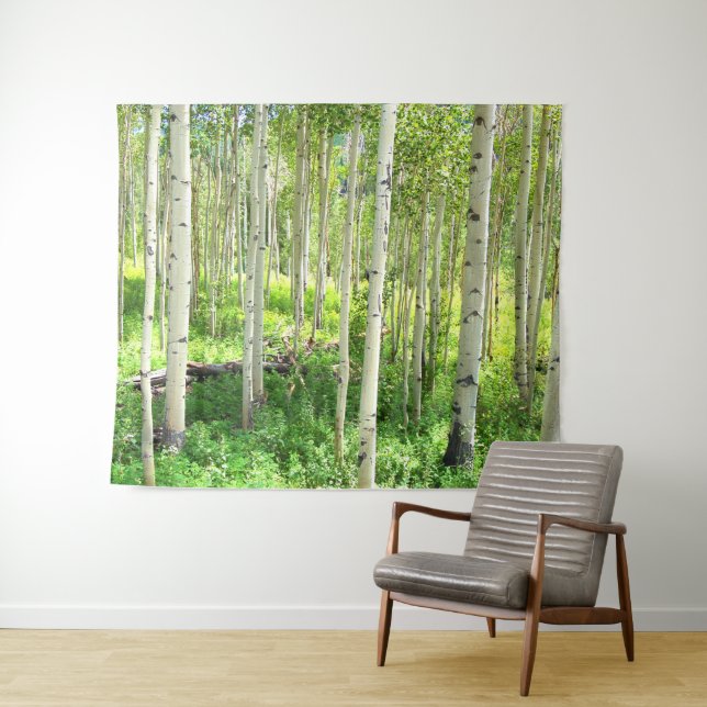Aspen Trees Tapestry (In Situ (Horizontal))