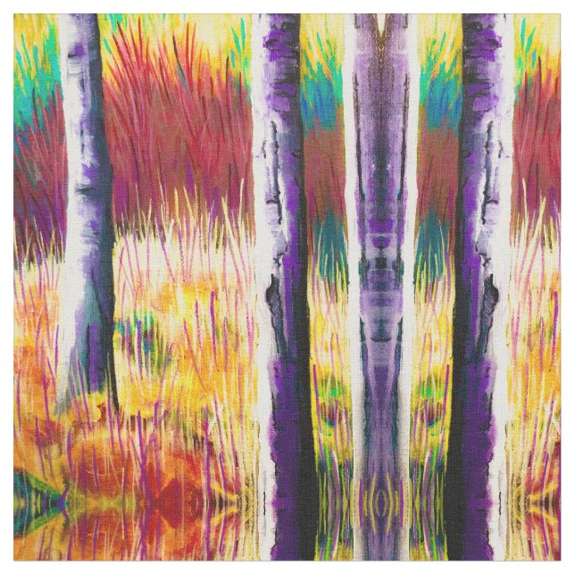 Aspen Wild abstract Fabric (Close Up)