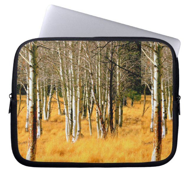aspen woods laptop sleeve (Front)