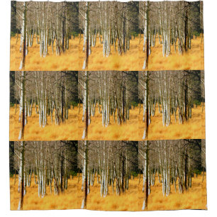 aspen woods shower curtain
