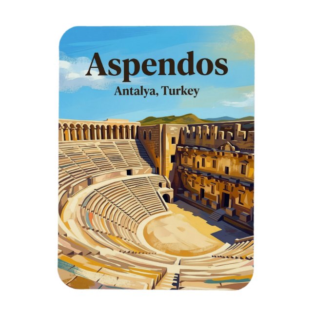 Aspendos Theatre, Serik, Mediterranean Magnet (Vertical)