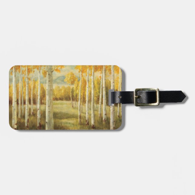 Aspens in Autumn Luggage Tag (Front Horizontal)