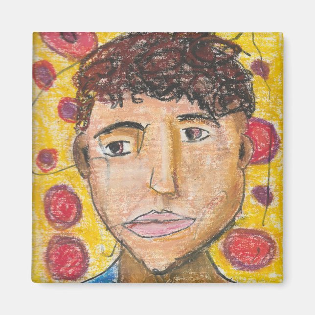 Aspen's self portrait magnet (Front)