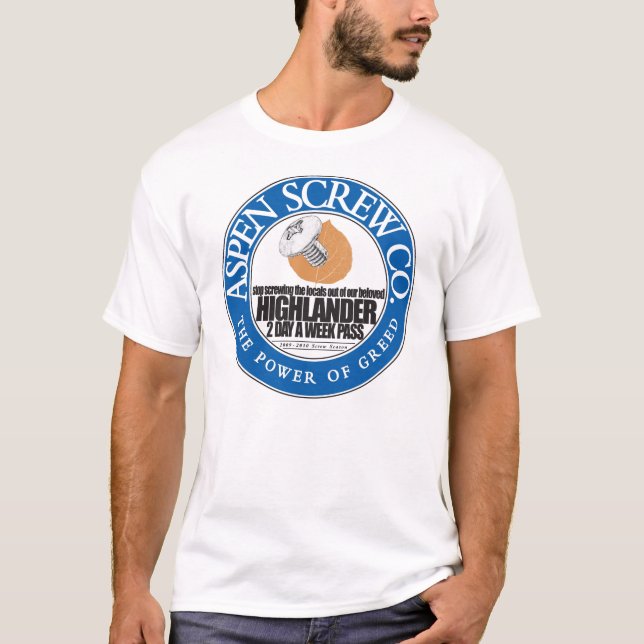 AspenScrewCoFront T-Shirt (Front)