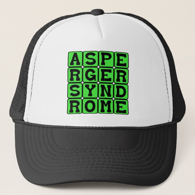 Asperger Syndrome, Medical Condition Trucker Hat (Front)