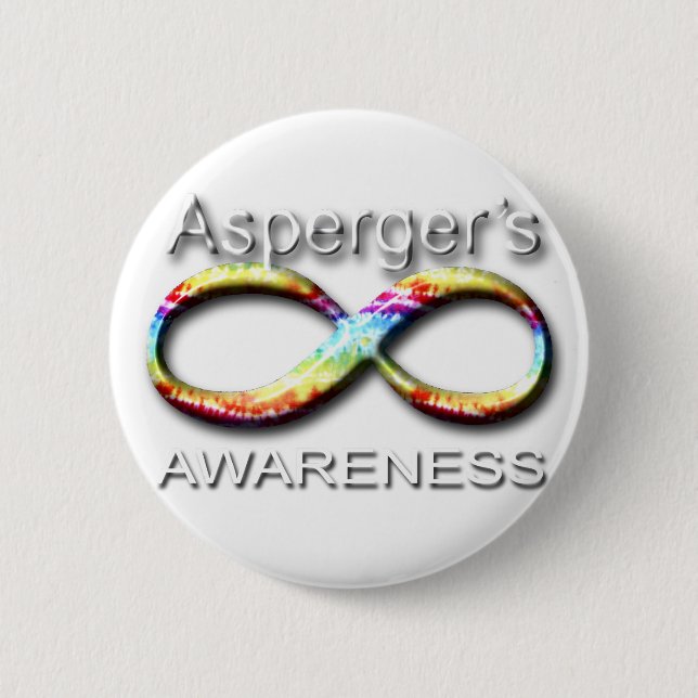 Aspergers Awareness 6 Cm Round Badge (Front)