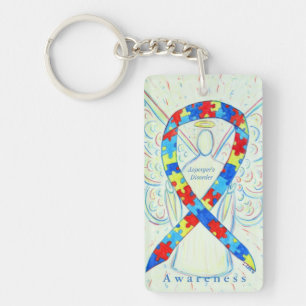Asperger's Disorder Awareness Ribbon Keychain