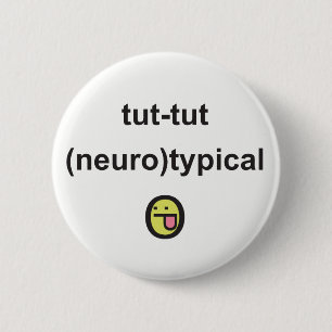 Aspergers Syndrome Awareness Badge neuro-typical