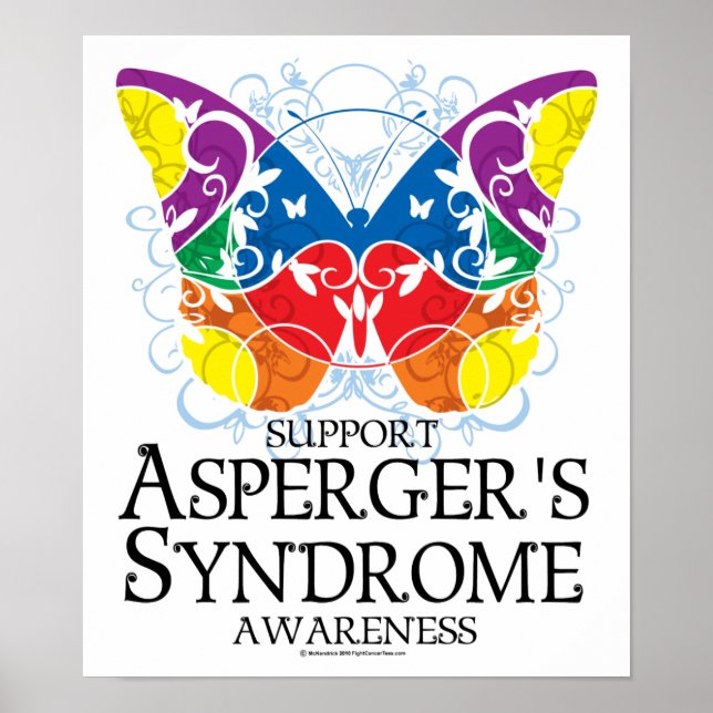 Asperger's Syndrome Butterfly Poster (Front)