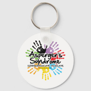 Asperger's Syndrome Handprint Key Ring