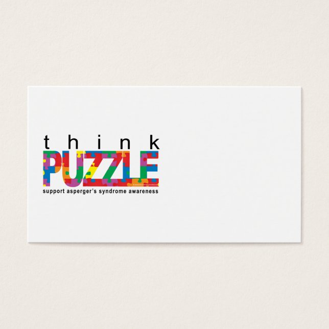 Asperger's Syndrome Think PUZZLE (Front)
