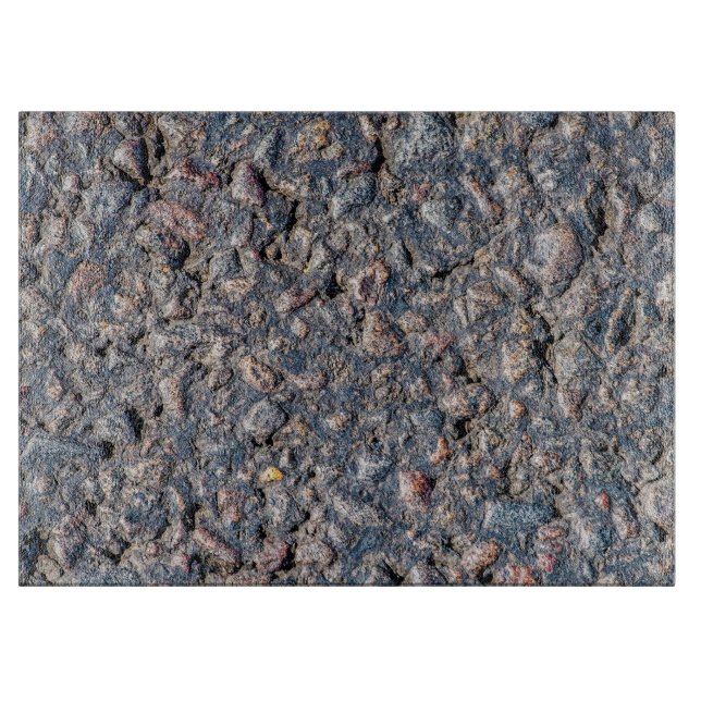 Asphalt and pebbles texture cutting board (Front)