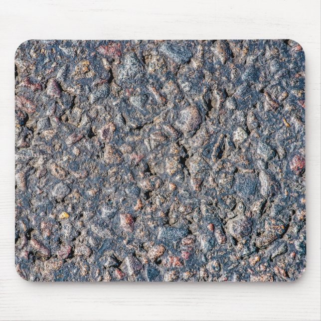 Asphalt and pebbles texture mouse mat (Front)