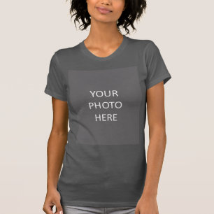Asphalt Colour Add Your Image Photo Picture Logo T-Shirt