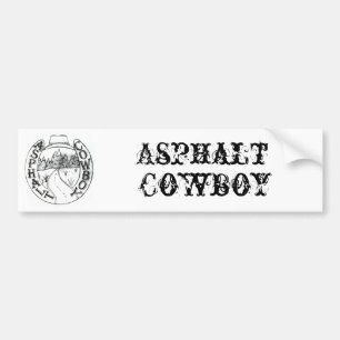Asphalt Cowboy Bumper Sticker 1