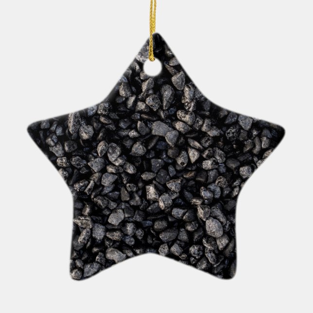 Asphalt Gravel Ceramic Tree Decoration (Front)