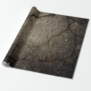asphalt Grundge Design Wrapping Paper