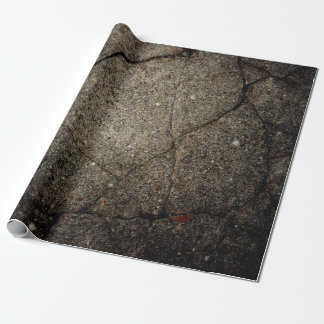 asphalt Grundge Design Wrapping Paper