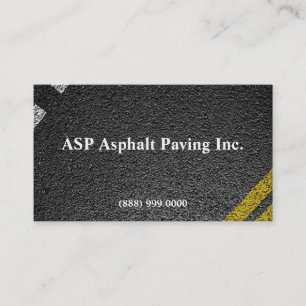 Asphalt Paving Business Card