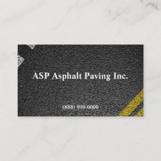 Asphalt Paving Business Card