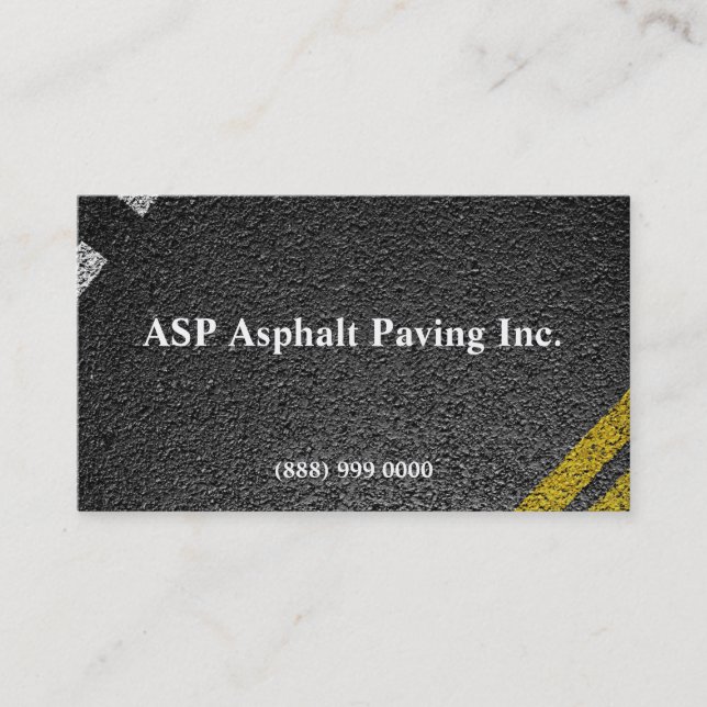 Asphalt Paving Business Card (Front)