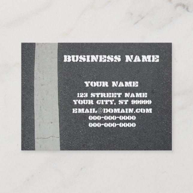 Asphalt Paving Business Card (Front)
