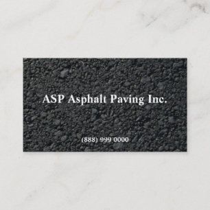 Asphalt Paving Business Card