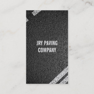 Asphalt, Paving, Construction, Roadwork Business Card
