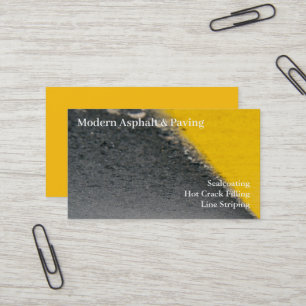 Asphalt & Paving / Driveway Construction Services Business Card