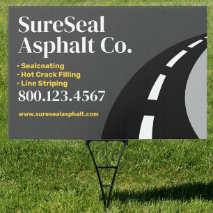 Asphalt Paving / Driveway Sealing Garden Sign