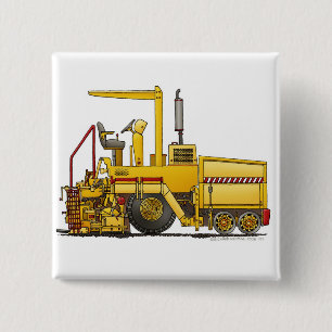 Asphalt Paving Machine Construction Construction P 15 Cm Square Badge