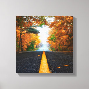 Asphalt Road Canvas Print