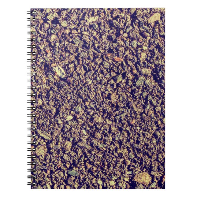 Asphalt textureabstract, asphalt, home decor, back notebook (Front)