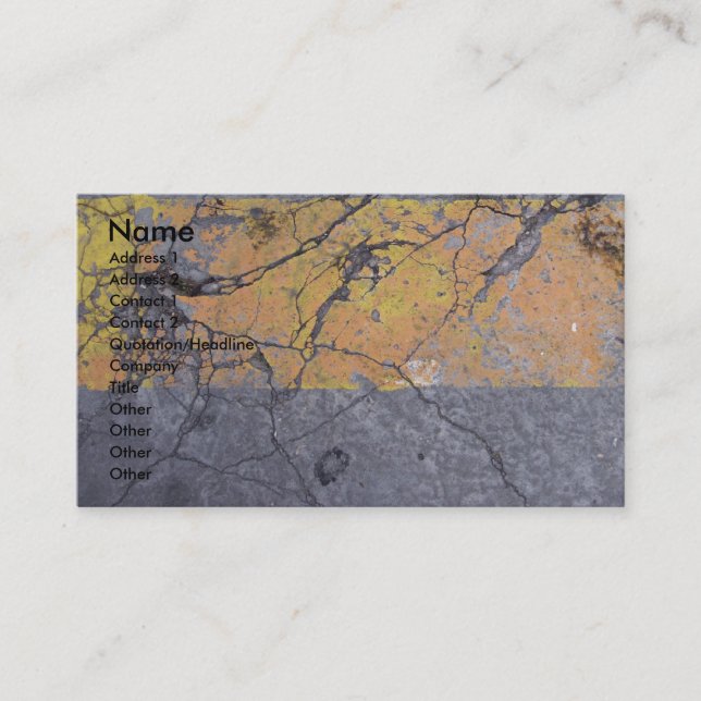 AsphaltDamaged Business Card (Front)