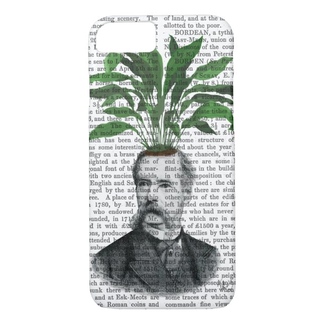 Aspidistra Head Plant Head Case-Mate iPhone Case (Back)
