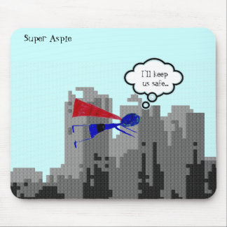 Aspie to save the day..... "Autism Awareness" Mouse Mat