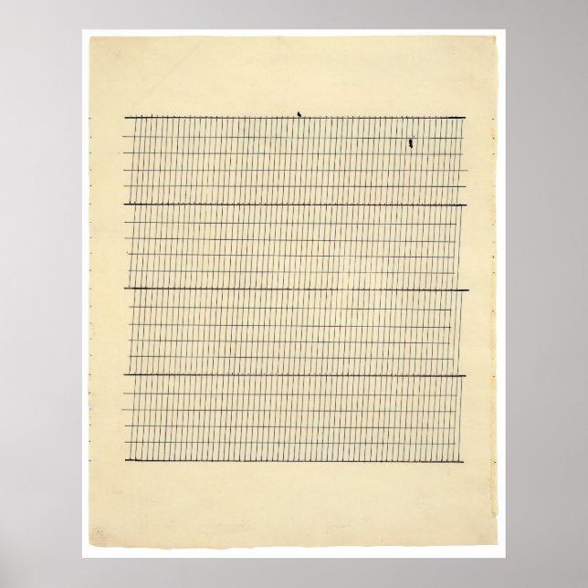aspiration 1960 - Agnes Martin Poster (Front)