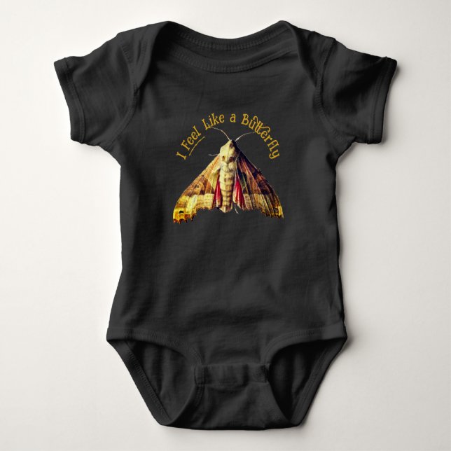 Aspirational Moth v.3 Baby Bodysuit (Front)