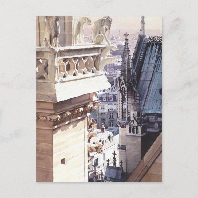 "Aspire" Architecture Church Watercolor Postcard (Front)
