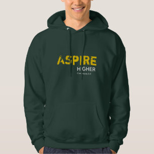 ASPIRE HIGHER Inspire Christian GREEN Hoodie