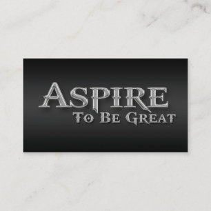 Aspire Inspirational Sleek Metallic Business Cards