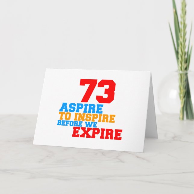 Aspire To Inspire 73 Card (Front)