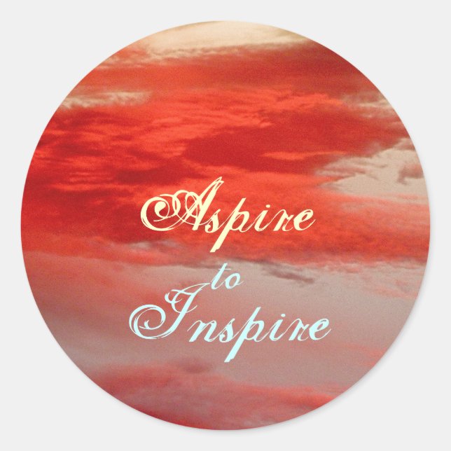 "Aspire to Inspire" Sticker (Front)