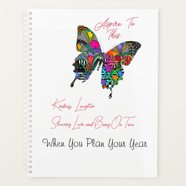 Aspire To This Personalised  Planner (Front)